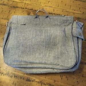 Columbia Gray Messenger Bag Laptop Travel Crossbody Heather Gray  Strap s11